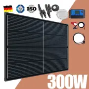 300W Solar Panel Kit 12V 300 Watt Mono Fixed Home Caravan Camping Charging Power