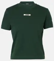 [Jacquemus] Jacquemus Gros Grain cotton-blend T-shirt UK 6 green