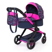 Bayer Xeo Compact Doll Pram Adjustable Stroller Confetti Kids/Childrens Toy 3y+