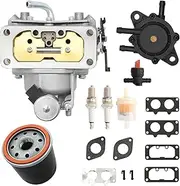 ATRACYPART Carburetor for Kawasaki FH641V FH661V FH721V FX850V FH601V FX801V with 49065-0724 Oil Filter/Fuel pump, 22 HP Engine Carb replace 15004-1010, A1576