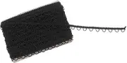 DOITOOL Elastic Button Loop Trim Wavy Lace Ribbon for Women's Formal Wedding Guest