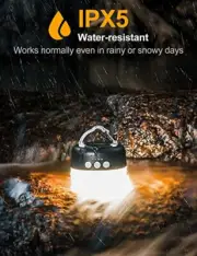 LED Camping Lantern Rechargeable 1000LM Tent Hiking Water-Resistant 6700mA 300H