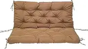 Waterproof Outdoor Garden Bench Cushion with Backrest for 2 3 4 Seater Patio Lounger Swing Hammock Pad Light Brown 150x50x50cm Weather Resistant and Comfortable Seating Solution for Outdoor