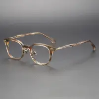 在飛比找蝦皮商城精選優惠-小臉日系復古板材眼鏡框TARO同款5019高品質純鈦眼鏡