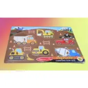 Melissa & Doug Peg Puzzle Construction Site #3388 Wood Puzzle New/Sealed