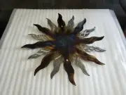 Steel sun wall hanging Large wall Sculpture Sun Modern Wall Art home Decor art