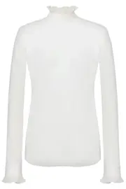 [PHILOSOPHY] IVORY TECHNO CHIFFON BLOUSE IT 48 WHITE