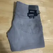 BUFFALO DAVID BITTON EVAN X SLIM STRETCH MEN'S GRAY DENIM JEANS - W36X32L NWT