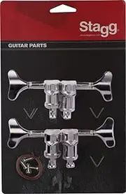 Stagg KG243CR Bass Guitar Machine Heads, Chrome