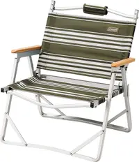 在飛比找露天拍賣優惠-美國coleman科勒曼戶外露營鋁制帆布實木超輕折疊椅子便攜