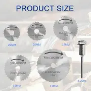 6pcs HSS Mini Circular Saw Blade Set Cutting Disc Dremel Rotary Tool Accessories