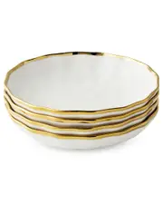 Certified International Regency Gold Set of 4 Soup Bowls