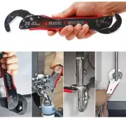 Self Adjustable Spanner Wrench Auto Ratcheting Reversible for Pipe, Nut, & Bolt