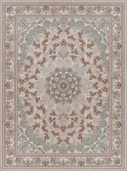 Mash 802077 Silver Traditional Persian Area Rug