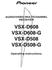 Pioneer VSX-D608 Receiver Owners Manual