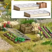 Busch 1523 HO/OO Gauge Wooden Hotbeds and Compost Container Kit