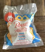 BABE #7 Mouse Plush Mcdonalds Happy Meal Toy 1995 NIP