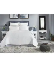 Orchids Lux Home 300 Thread Count Teddy Coverlet