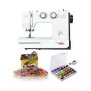Bernette 33 Swiss Design Sewing Machine with Sewing Clips and Sewing Threads Set