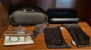 Lot Oakley Clamshell Zip Sunglasses Eye Glasses Case Accessories