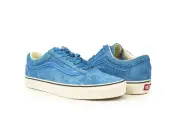 Men's Vans Old Skool Low Hairy Suede SZ 9.5 Indigo Bunt Blue VN0A38G1UNH
