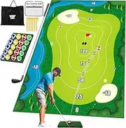 TOY Life Chipping Golf Practice Mats Golf Game Training Mat Indoor Outdoor Games for Adults Family Kids Outdoor Play Equipment Stick Chip Golf Set Backyard Game(Patented)