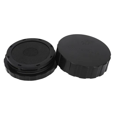 Denture Veneer Processing Box Round Shape Reusable Black Denture Storage QUSQ