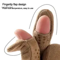 在飛比找蝦皮購物優惠-Sa Osier1 冬季手套防滑防水軟皮內襯觸摸屏保暖手套