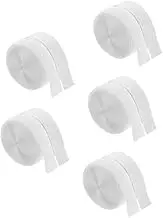 Cabilock 5 Rolls Self Adhesive Tape Fastener Strips for Curtains Doors Furniture