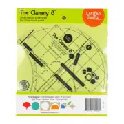 The Clammy 8-Inch Quilt Template for Clamshell, Circle, Half Circle, Orange Peel