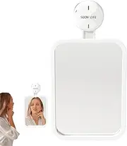 Suction Cup Makeup Mirrors - Cosmetic Mirrors - Wall Mounted Shower Mirrors for Shaving Anti Fog Surfaces for Shower Accessories
