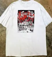 Vintage 90s Flat Duo Jets Short Sleeve White All Size S-5XL T-Shirt AE128