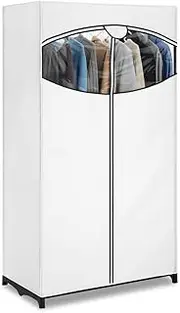 [Whitmor] Clothes Closet with White Fabric Cover