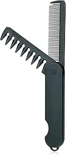 Folding Comb - Fine Tooth Comb & Wide Tooth 5.3 Inches, 2 IN 1 Design Styling Comb for Everyday Grooming & Combing Hair, Mustache and Beard Comb by Combetter