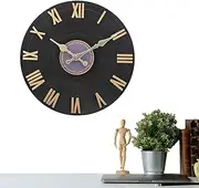 Indoor Outdoor Clocks | Creative Large Waterproof Disk-Style Clock - Battery-Operated Decorative Timer, Timekeeping Device, Modern Timer for Garden Patio Pool