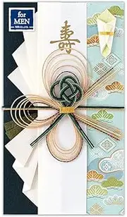 Enuby Corporation Kotobuki Kinsei Rei A | Men's Celebration Bag, 2 Types of Strips, Kotobuki (2 Pieces), Wedding Celebration, Embossed Gold Foil