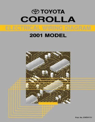 2001 Toyota Corolla Wiring Diagrams Schematics Layout Factory OEM