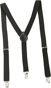 [yuksok] Suspenders for Men Trouser Pants Braces Y Type for Big and Tall Casual Elastic Wide Suspenders with 3 Clips for Formal Events