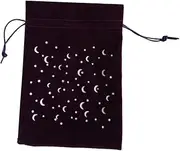 CIMAXIC Moon Stars Travel Drawstring Bag Storage Bags Drawstring Design for Jewelry Tarot Cards