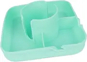 Couch Cup Holder Tray with Phone Stand Organizer for Home Decor, Green, as described