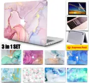 3-IN-1 SET MacBook Air 13.6 Inch M2 Case A2681 M1 A2337 Pro 13 Inch A2338 Marble