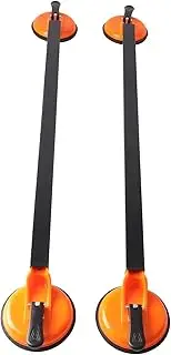 2 Pcs 36.22 Inch Car Roof Rack Cross Bars Square Steel Tube Suction Mount Rooftop Cargo Luggage Carrier Universal Compatible for Vehicles