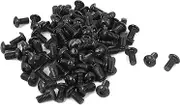 uxcell M4 x 8mm Alloy Steel Hex Socket Button Head Machine Screws Black 100 Pcs