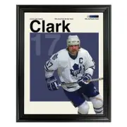 Wendel Clark Framed Sports Art Photo by Thomas Maxwell
