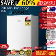 Devanti Bar Fridge Mini Freezer Small Refrigerator Portable Home Wine Cooler 70L