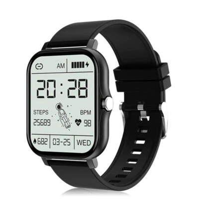 YIKAZE Touch Smartwatch For Android iOS Waterproof Bluetooth Fitness Tracker NEW