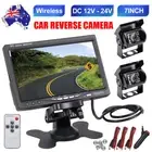 7" HD TFT LCD Wireless Rear View Monitor Reverse Camera Car Caravan Bus Truck