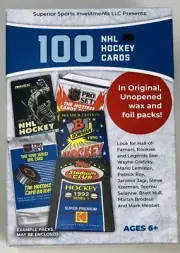 HOCKEY BLASTER BOX W/ 100 CARDS UPPER DECK SCORE TOPPS BOWMAN
