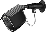 HOLACA Security Outdoor Mount for Arlo Essential Spotlight Camera with Anti-Theft/Drop Chain Protective Housing Case (1 Pack, Black)