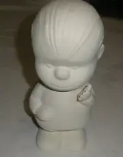 Peanuts Linus Unpainted Ceramic Figurine 8 1/2” tall